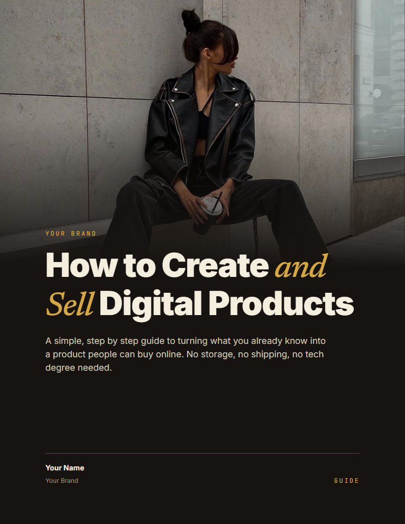 How to Create and Sell Digital Products