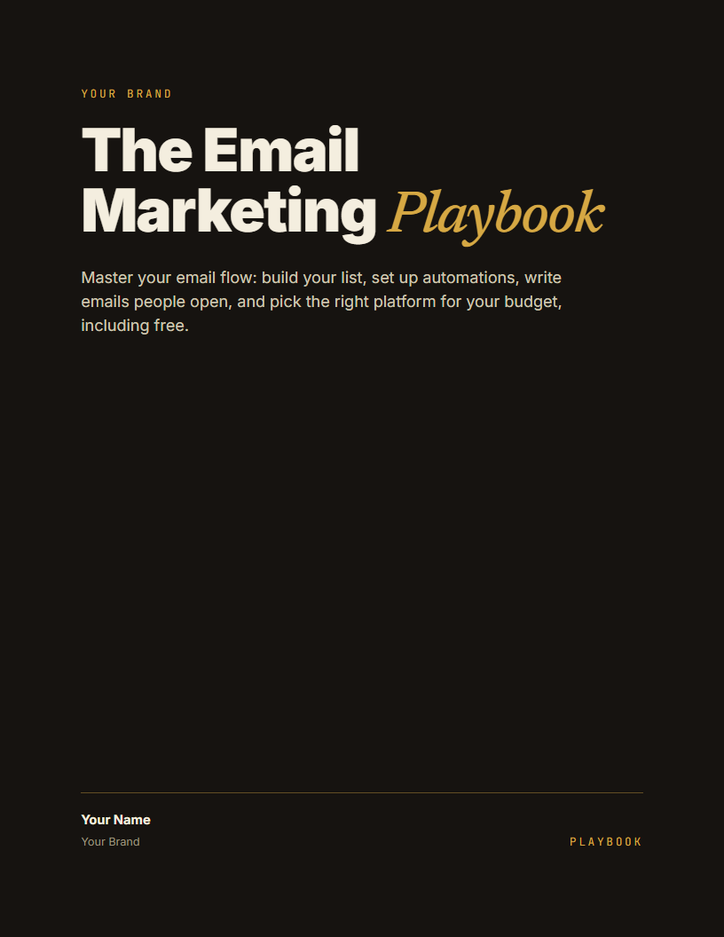 The Email Marketing Playbook